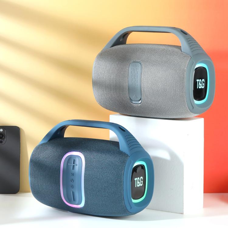 T&G TG674 TWS Outdoor Portable Wireless Bluetooth Speaker with RGB Light(Black)