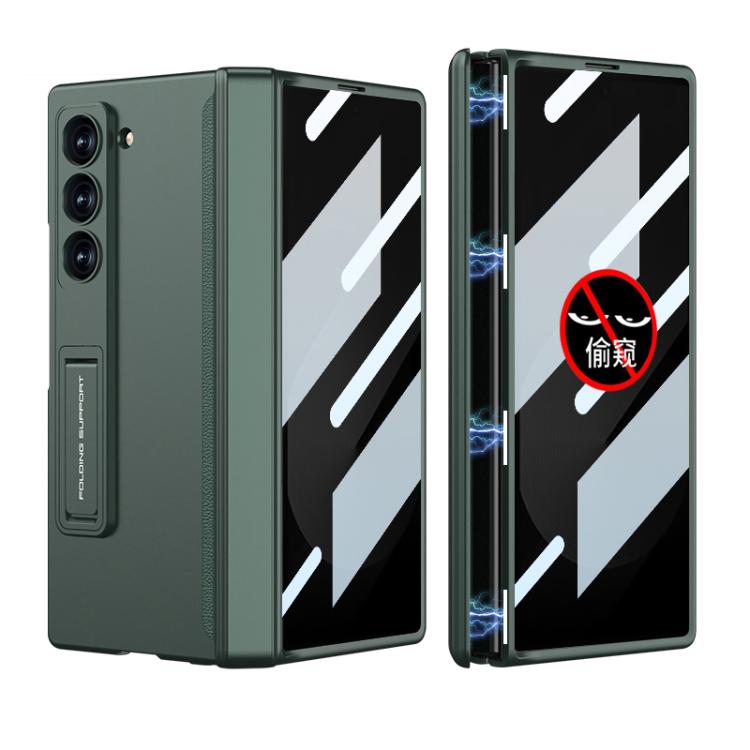For Samsung Galaxy Z Fold6 Slim GKK Integrated Privacy Full Coverage Magnetic Fold Phone Case(Night Green)