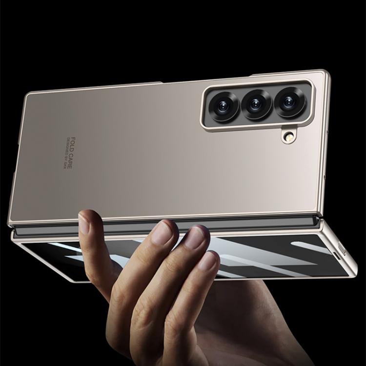 For Samsung Galaxy Z Fold6 Slim GKK Integrated AG Craft Skin Feel Full Coverage Phone Case(Titanium Gray)