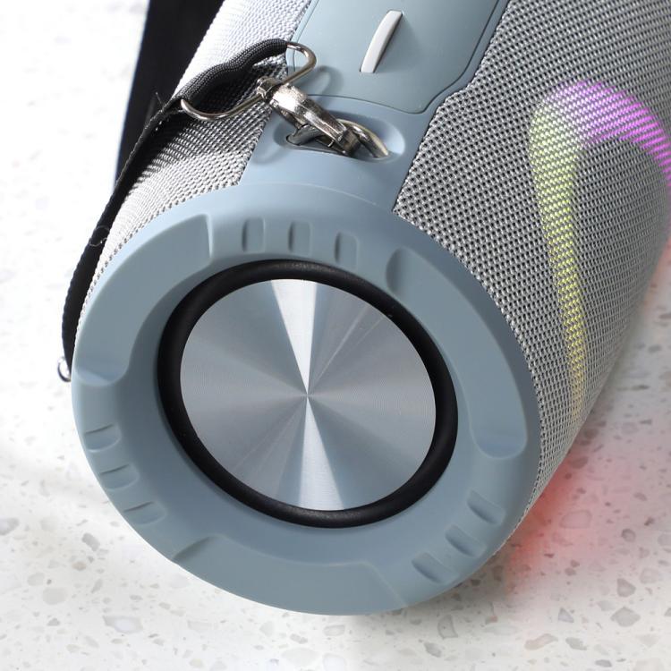 T&G TG676 30W Music Battle Drum Portable Strap Bluetooth Speaker with RGB Light(Blue)