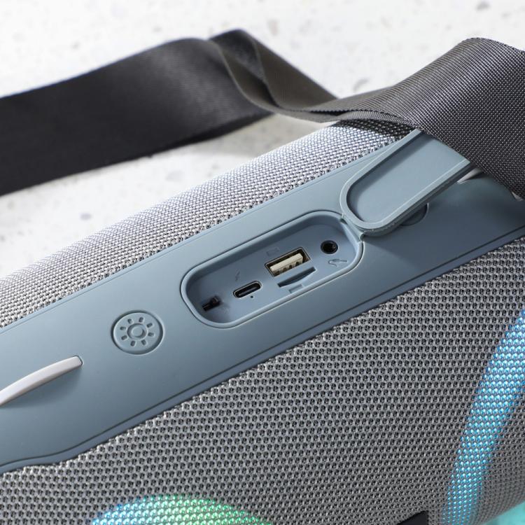 T&G TG676 30W Music Battle Drum Portable Strap Bluetooth Speaker with RGB Light(Camouflage)