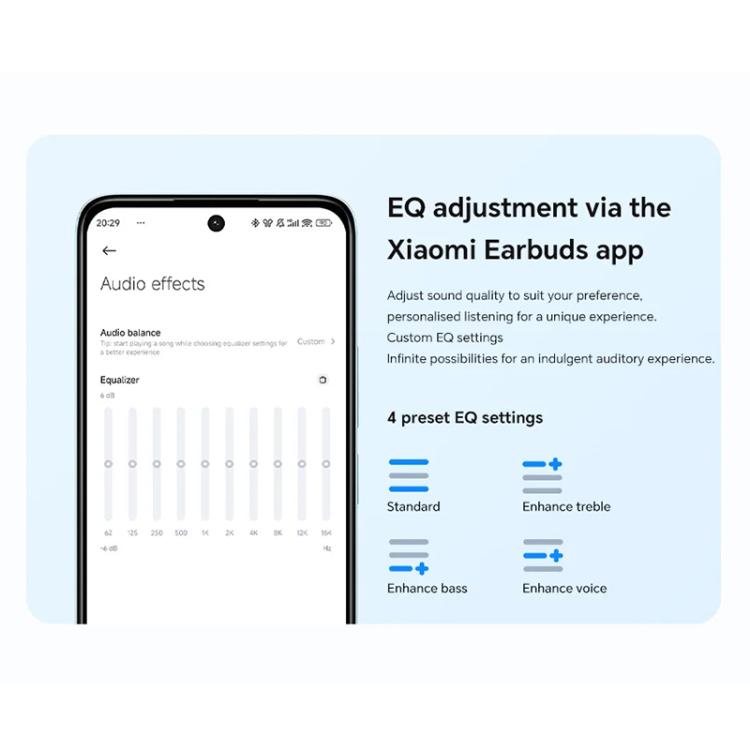 Xiaomi Redmi Buds 6 Lite Dual Microphone AI Call Wireless Bluetooth Earphone(Black)