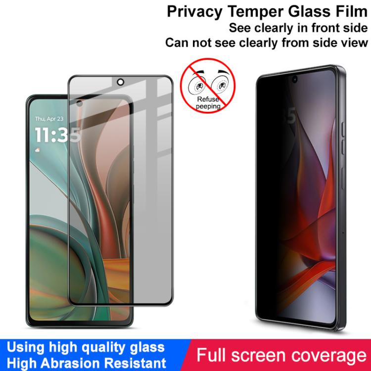 For Motorola Moto G75 5G imak HD Full Screen Anti-spy Tempered Glass Protective Film