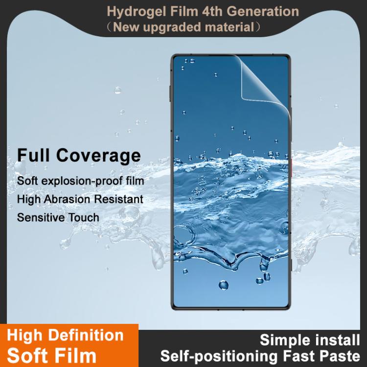 For ZTE nubia Z70 Ultra 5G imak 4th Generation  Full Coverage Screen Hydrogel Film Protector