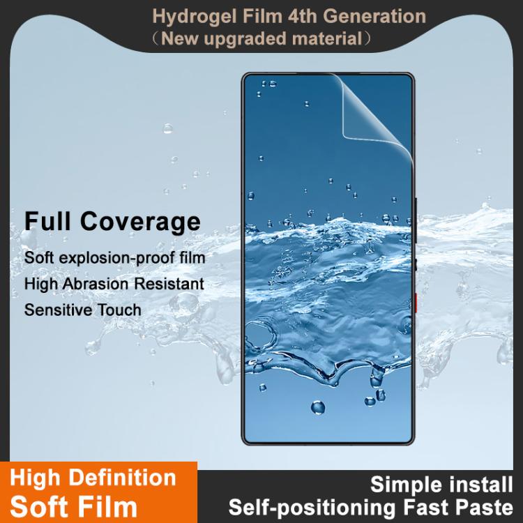 For ZTE nubia RedMagic 10 Pro imak 4th Generation  Full Coverage Screen Hydrogel Film Protector