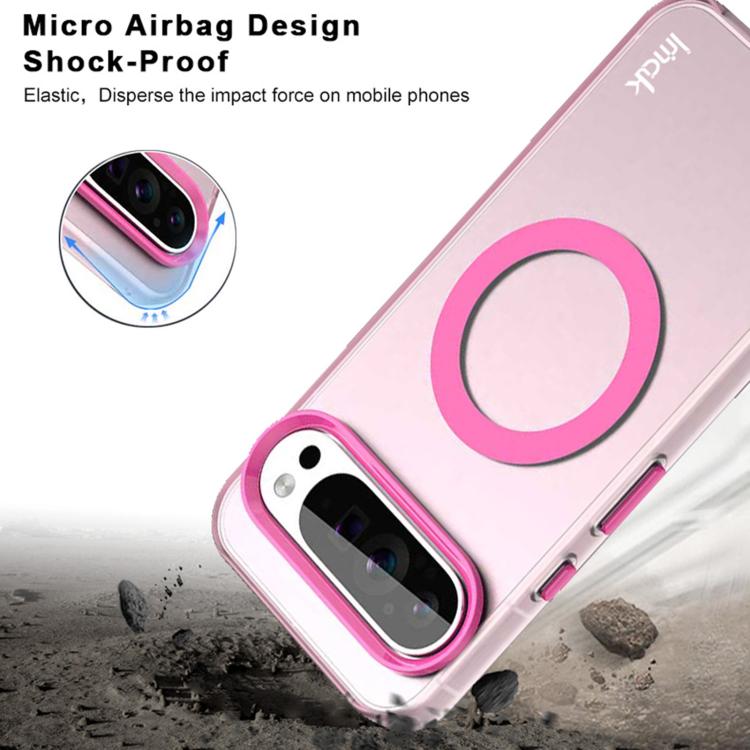 For Google Pixel 9 / 9 Pro IMAK Candy Series Shockproof MagSafe Phone Case(White)