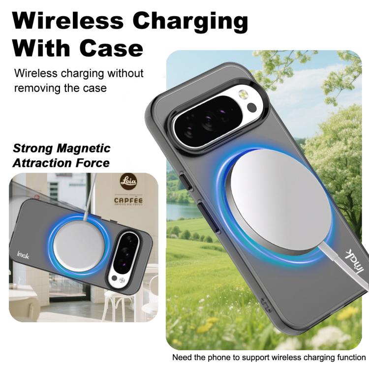 For Google Pixel 10 / Pixel 10 Pro IMAK Candy Series Shockproof MagSafe Phone Case(Black)