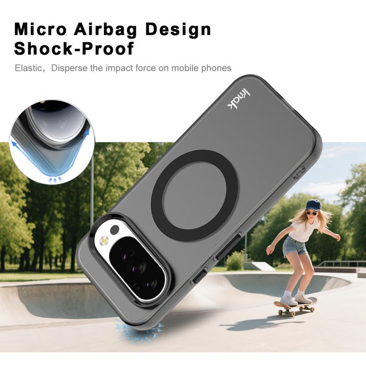 For Google Pixel 10 / Pixel 10 Pro IMAK Candy Series Shockproof MagSafe Phone Case(Black)