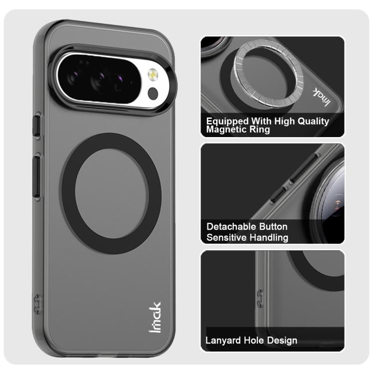 For Google Pixel 10 / Pixel 10 Pro IMAK Candy Series Shockproof MagSafe Phone Case(Black)
