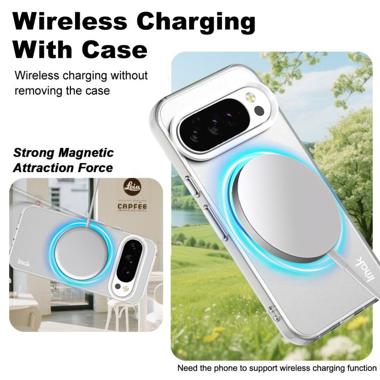 For Google Pixel 10 / Pixel 10 Pro IMAK Candy Series Shockproof MagSafe Phone Case(White)