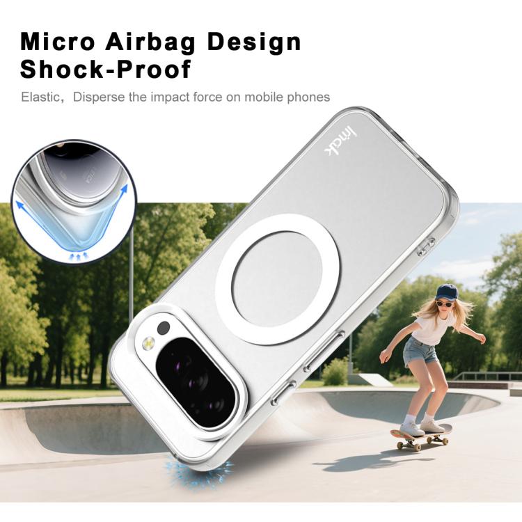 For Google Pixel 10 / Pixel 10 Pro IMAK Candy Series Shockproof MagSafe Phone Case(White)