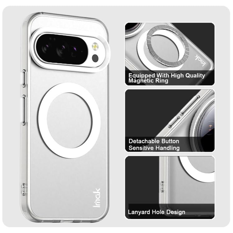 For Google Pixel 10 Pro XL IMAK Candy Series Shockproof MagSafe Phone Case(White)