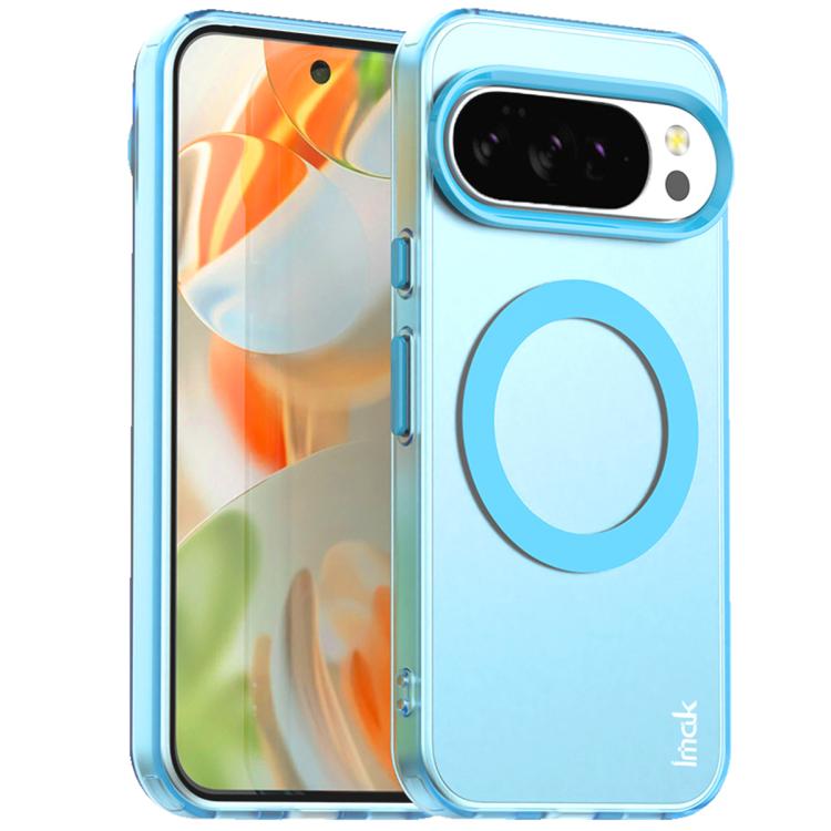 For Google Pixel 10 Pro XL IMAK Candy Series Shockproof MagSafe Phone Case(Blue)