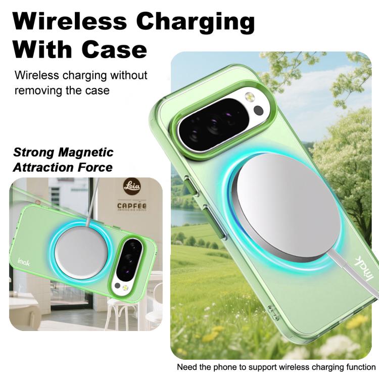 For Google Pixel 10 Pro XL IMAK Candy Series Shockproof MagSafe Phone Case(Green)