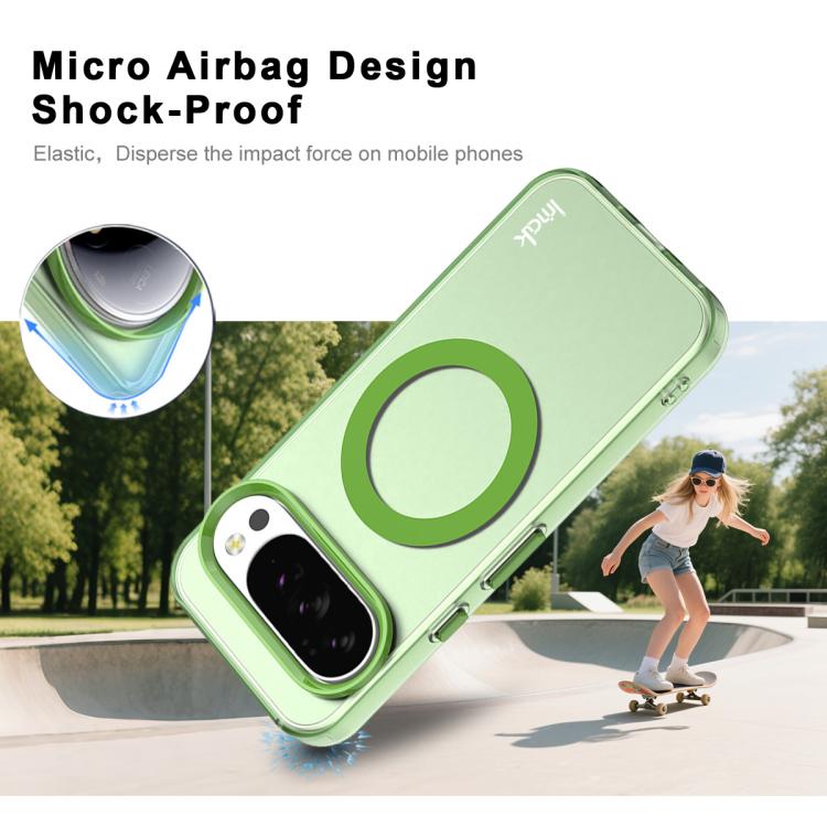 For Google Pixel 10 Pro XL IMAK Candy Series Shockproof MagSafe Phone Case(Green)