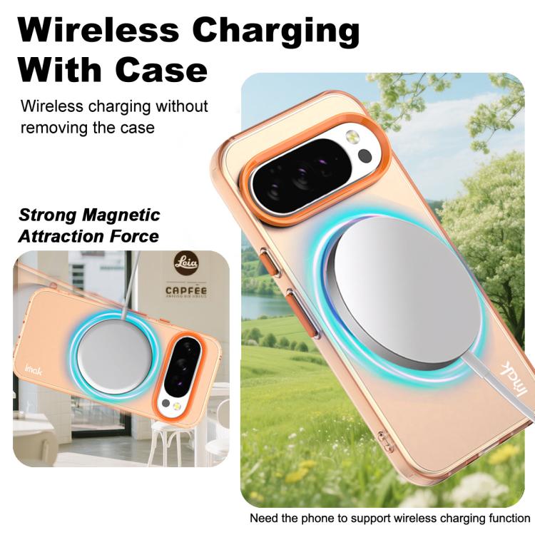 For Google Pixel 10 Pro XL IMAK Candy Series Shockproof MagSafe Phone Case(Orange)