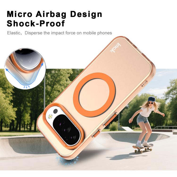 For Google Pixel 10 Pro XL IMAK Candy Series Shockproof MagSafe Phone Case(Orange)
