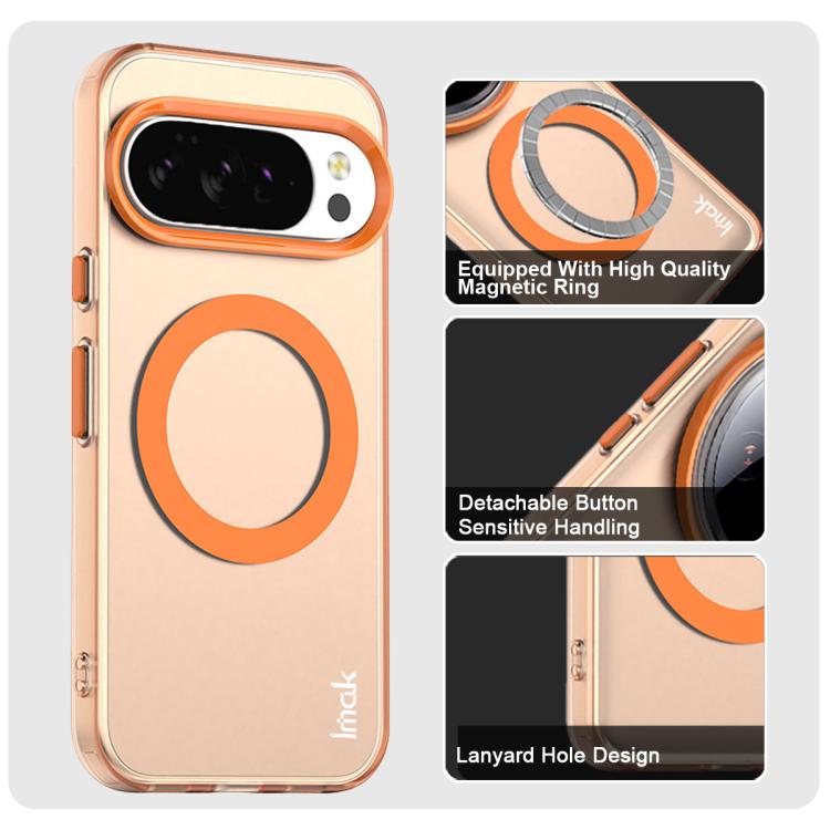 For Google Pixel 10 Pro XL IMAK Candy Series Shockproof MagSafe Phone Case(Orange)