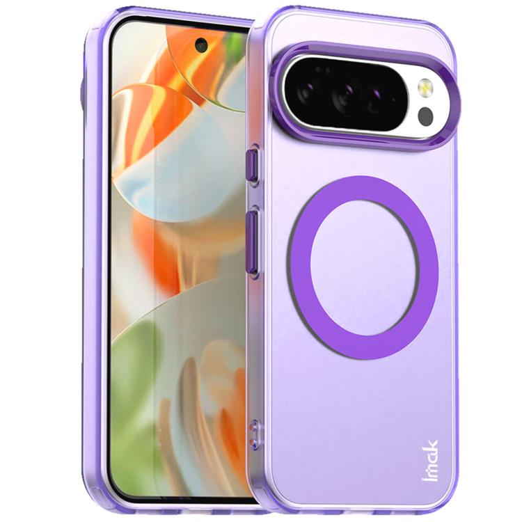 For Google Pixel 10 Pro XL IMAK Candy Series Shockproof MagSafe Phone Case(Purple)
