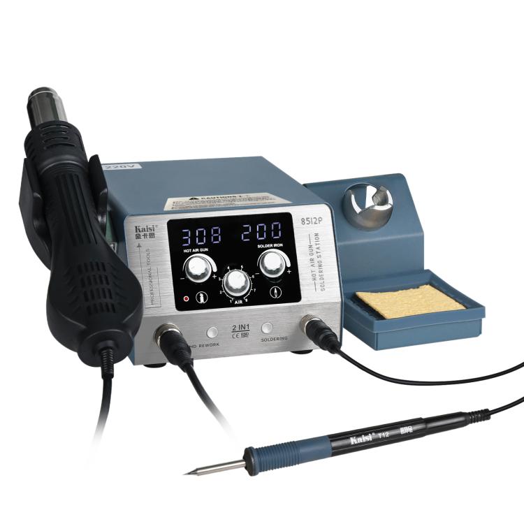 Kaisi 8512P 2 in 1 Constant Temperature Digital Display Hot Air Gun Soldering Iron Rework Station, Plug:US Plug