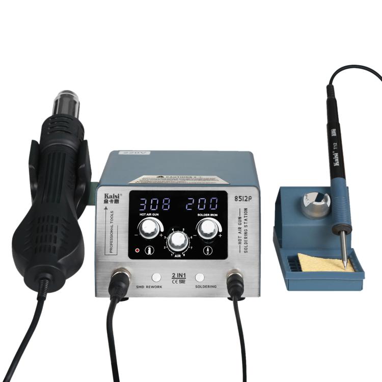 Kaisi 8512P 2 in 1 Constant Temperature Digital Display Hot Air Gun Soldering Iron Rework Station, Plug:US Plug