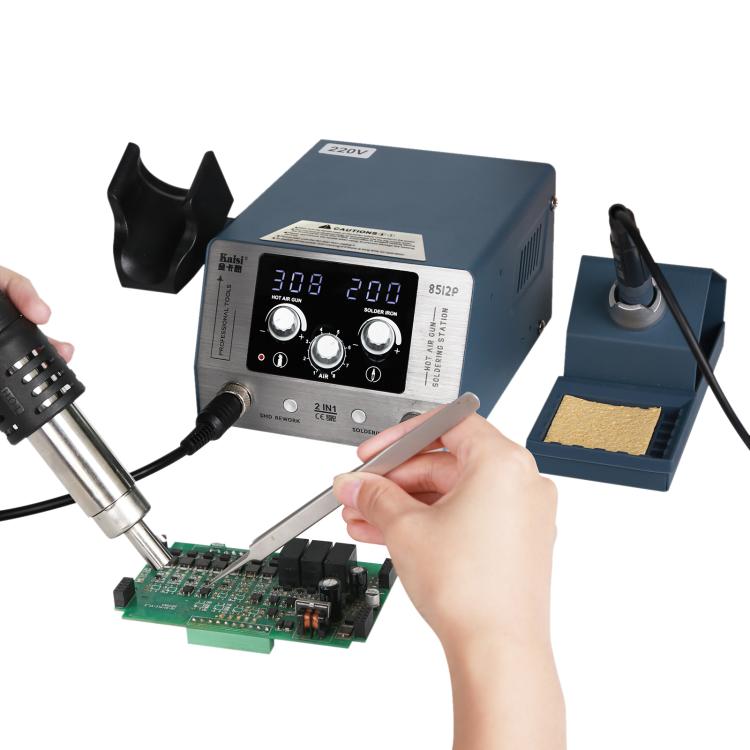 Kaisi 8512P 2 in 1 Constant Temperature Digital Display Hot Air Gun Soldering Iron Rework Station, Plug:US Plug