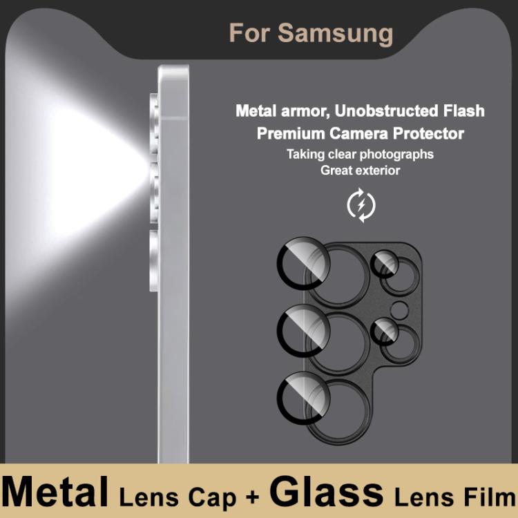 For Samsung Galaxy S25 Ultra 5G IMAK Metal Armor Premium Camera Protector Film(Black)
