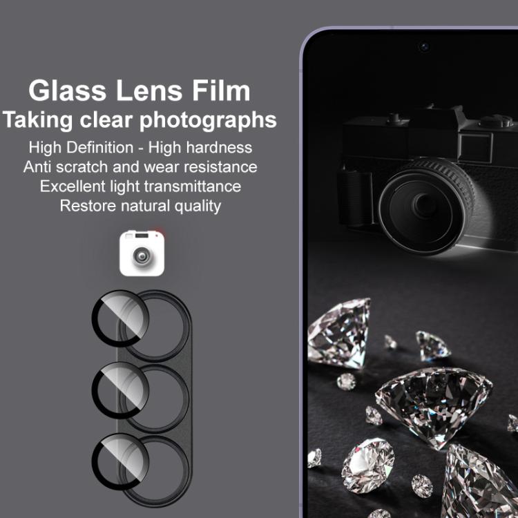 For Samsung Galaxy S25+ 5G IMAK Metal Armor Premium Camera Protector Film(Black)