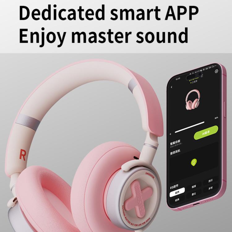 Dmooster D19 Pro ANC and EDC Noise Reduction Bluetooth Headphones(Black)