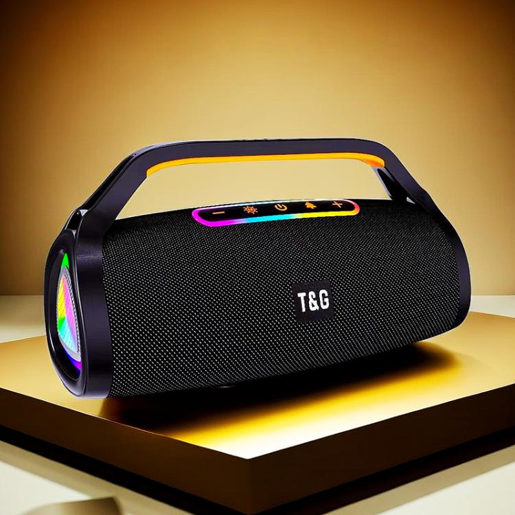 T&G TG417 40W Portable Outdoor Bass Dual Microphone Wireless Bluetooth Speaker(Black)