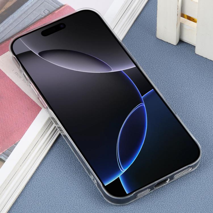 For iPhone 16 Pro Max DFANS DESIGN Metal Lens Frame MagSafe Phone Case(Transparent)