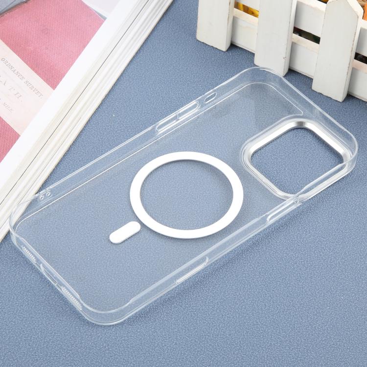 For iPhone 16 Pro Max DFANS DESIGN Metal Lens Frame MagSafe Phone Case(Transparent)