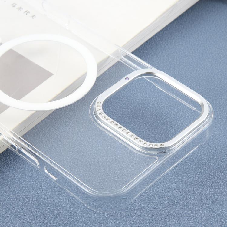 For iPhone 16 Pro Max DFANS DESIGN Metal Lens Frame MagSafe Phone Case(Transparent)
