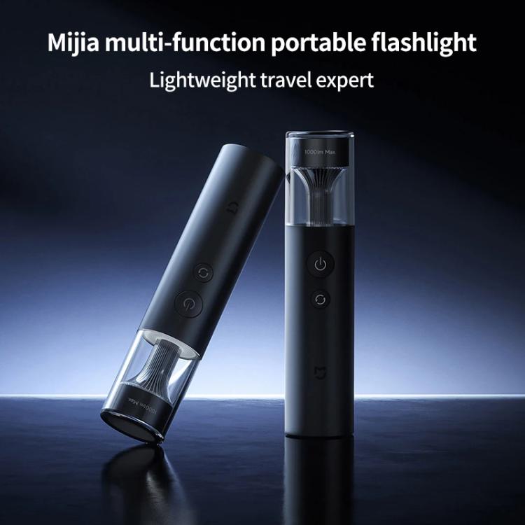 Original Xiaomi Mijia Multifunctional Portable Flashlight 1000LM IP65 Protection(Metal Grey)