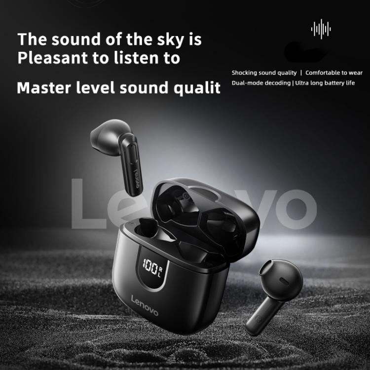Original Lenovo EA120 Simple Semi-In-Ear True Wireless Bluetooth Earphones(Black)