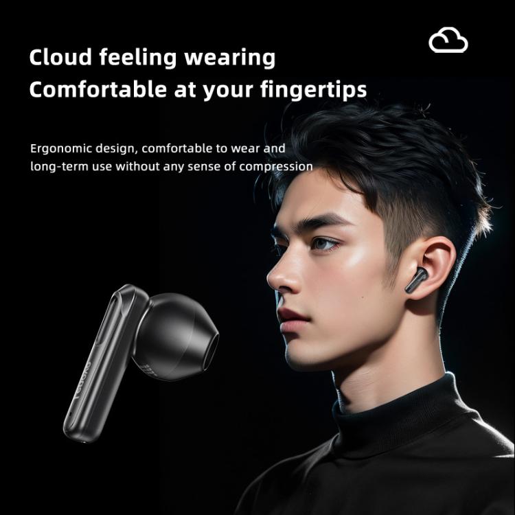 Original Lenovo EA120 Simple Semi-In-Ear True Wireless Bluetooth Earphones(Black)