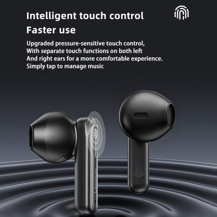 Original Lenovo EA120 Simple Semi-In-Ear True Wireless Bluetooth Earphones(Rock White)