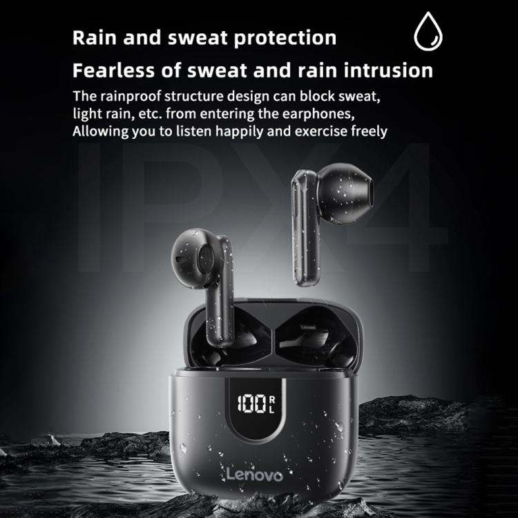 Original Lenovo EA120 Simple Semi-In-Ear True Wireless Bluetooth Earphones(Black)