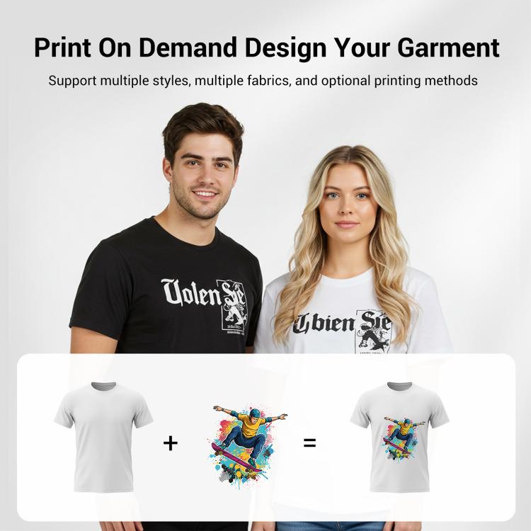 Boy Printed Round Neck Modal Short Sleeve T-shirt Print On Your Demand, XL, POD T-Shirt, XXL