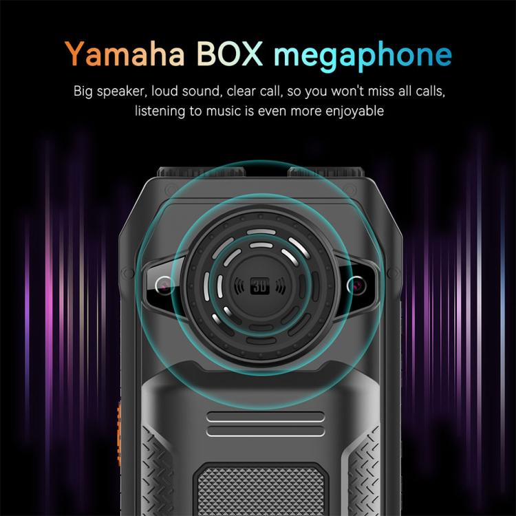 UNIWA M6000 Big Speaker Keypad Phone, 2.4 inch, Dual Flashlights, 21 Keys, SOS, FM, 4 SIM, GSM, Plug:EU Plug(Green)