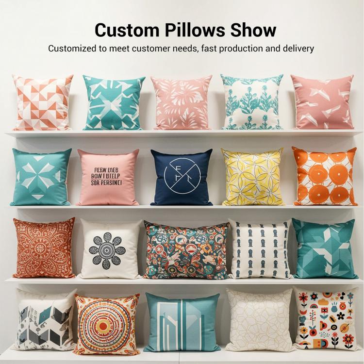 Clouds Printed Sofa Pillow Case No Core Print On Your Demand, 35x35cm, 40x40cm, 45x45cm