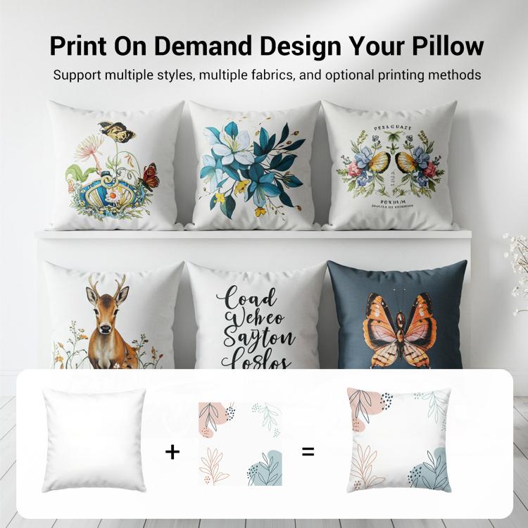 Orange Alphabet Printed Sofa Pillow Case No Core Print On Your Demand, 50x50cm, 60x60cm