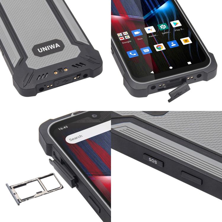 UNIWA P551 Handheld PDA Rugged Phone, 4GB+64GB, 5.5 inch Android 11 Mediatek MT6765 Helio P35 Octa Core, Network: 4G, Plug:UK Plug(Orange)