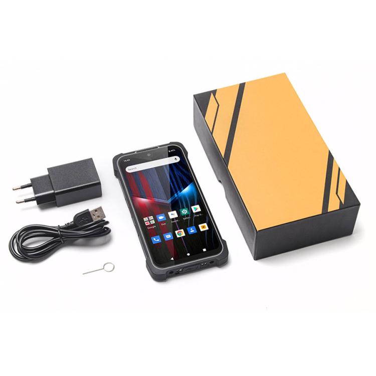 UNIWA P551 Handheld PDA Rugged Phone, 4GB+64GB, 5.5 inch Android 11 Mediatek MT6765 Helio P35 Octa Core, Network: 4G, Plug:AU Plug(Orange)