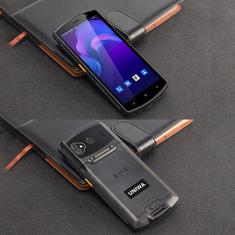 UNIWA V7S PDA Barcode Scanner Rugged Phone, 4GB+64GB, 5.7 inch Android 12 Mediatek MT6762 Octa Core, NFC, Network: 4G, Plug:UK Plug(Black)