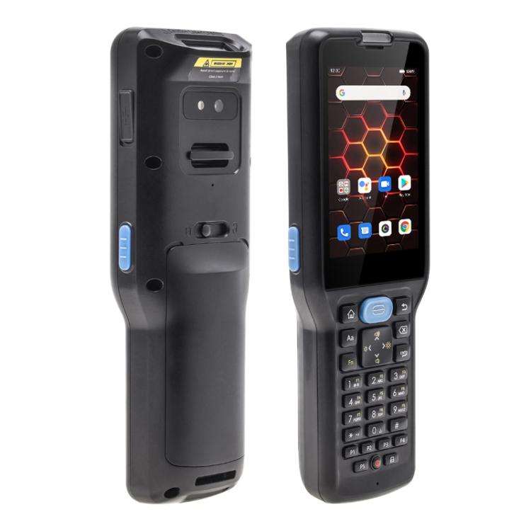 UNIWA V350 Handheld Rugged 2D Barcode Scanner, 4GB+64GB, 3.5 inch Android 12 Mediatek MT6761 Quad Core, T9 Keyboard, NFC, Network: 4G, Plug:US Plug(Black)