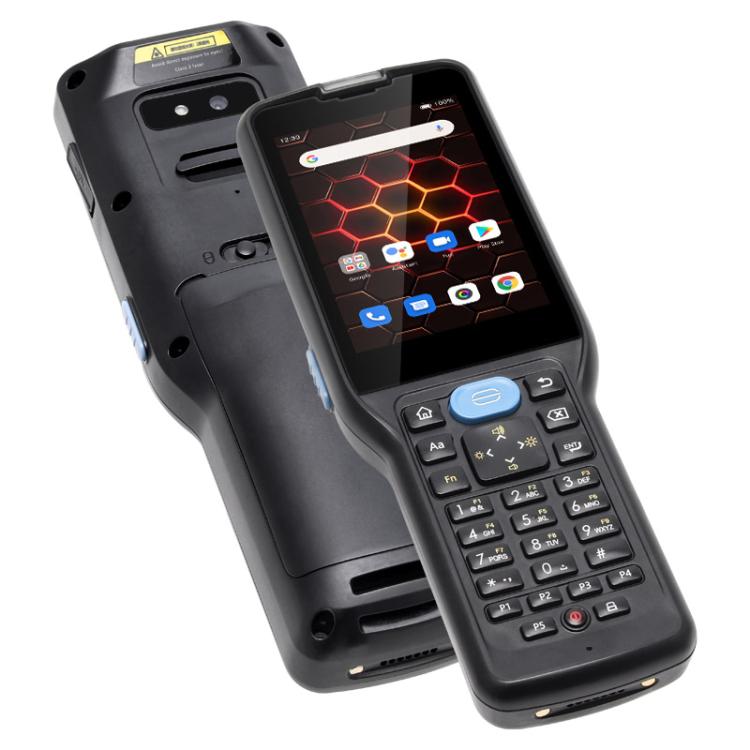 UNIWA V350 Handheld Rugged 2D Barcode Scanner, 4GB+64GB, 3.5 inch Android 12 Mediatek MT6761 Quad Core, T9 Keyboard, NFC, Network: 4G, Plug:US Plug(Black)