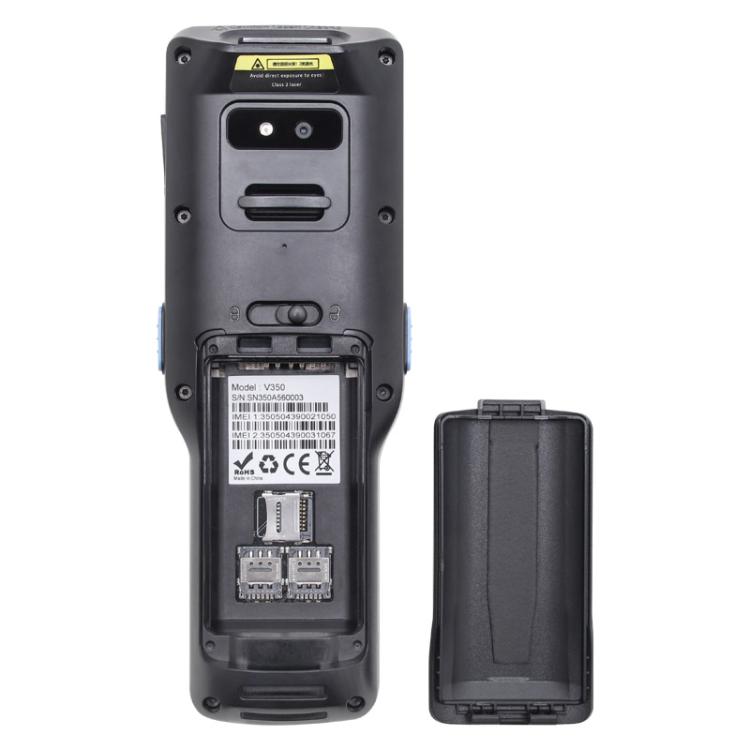 UNIWA V350 Handheld Rugged 2D Barcode Scanner, 4GB+64GB, 3.5 inch Android 12 Mediatek MT6761 Quad Core, T9 Keyboard, NFC, Network: 4G, Plug:UK Plug(Black)