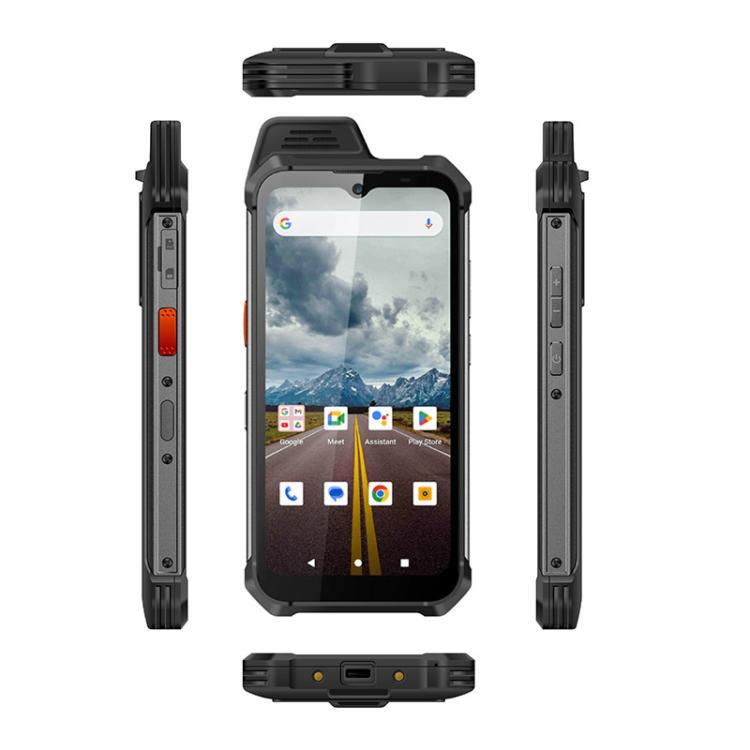 UNIWA W999 Rugged Phone, 8GB+128GB, 6.3 inch Android 13 Mediatek MT6789 Helio G99 Octa Core, NFC, Network: 4G, Plug:AU Plug(Black Orange)