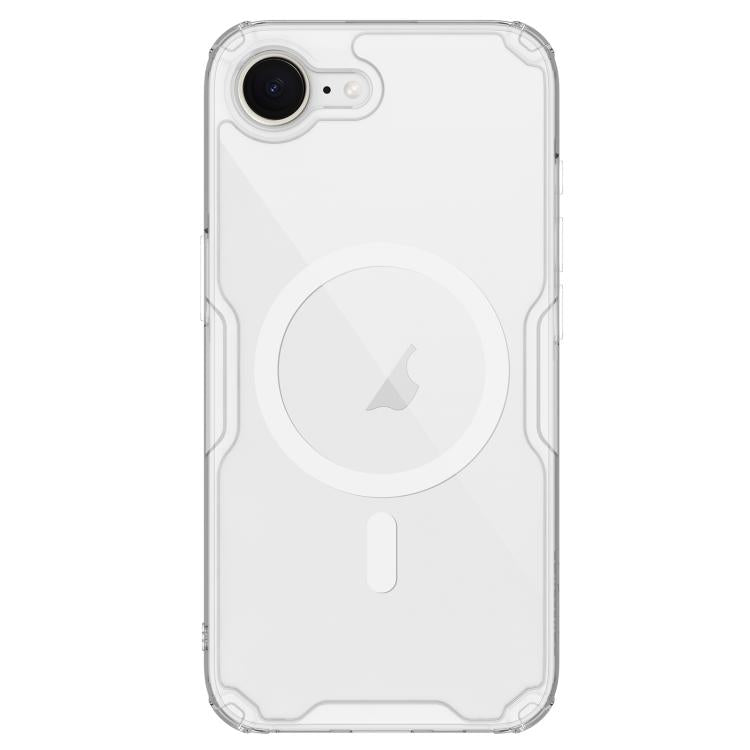 For iPhone 16e NILLKIN Ultra Clear Magnetic PC + TPU Phone Case(Transparent)